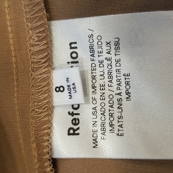 💕REFORMATION💕 Lyon Silk Dress ~ Croissant 8 NWT - Picture 14 of 14